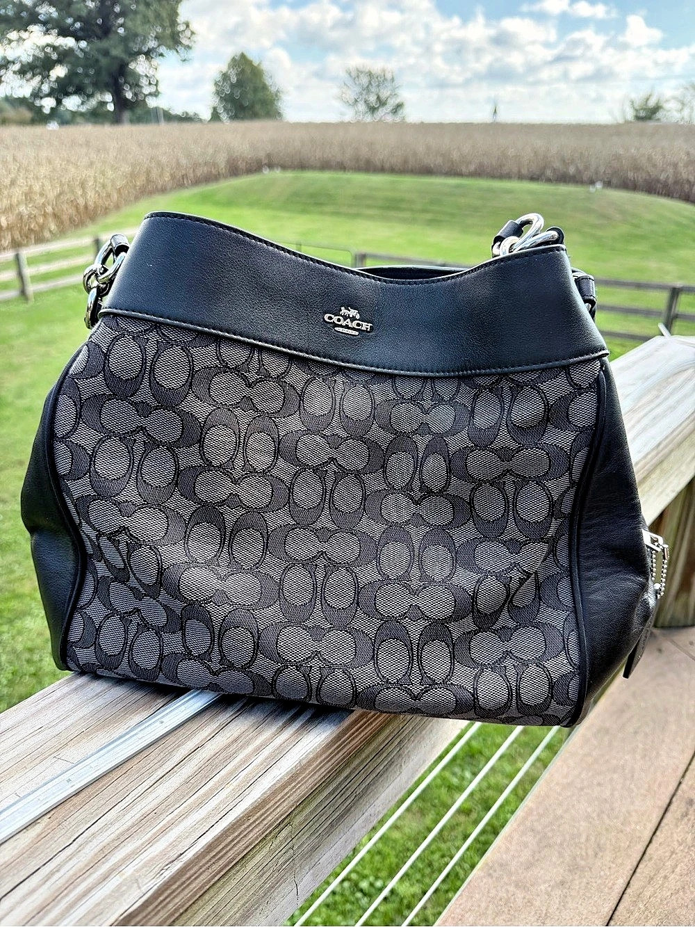 Coach Outline Signature Lexy Shoulder Bag (Style Number F57612)